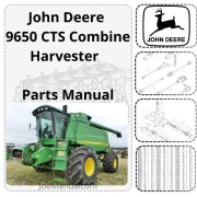 John Deere 9650 CTS Combine Harvester Parts Catalog Katalog części