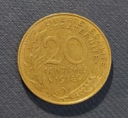 Moneta Francja 20 centymów 1978