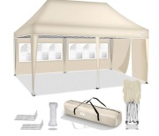 altana tillvex 3x6m - z 6 ścianami bocznymi beżowa 