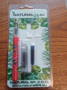 Pióro na naboje z 2 nabojami atrament niebieski. Naklejki Armadillo rabbit