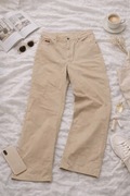 Damskie beżowe spodnie Stanley | casual / smart
