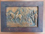 Miedzioryt PRL żniwa 36 x 25