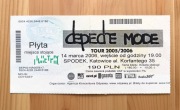DEPECHE MODE – Katowice – 14.03.2006 – bilet z koncertu