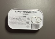 Szprot podwędzany w oleju 0,125 kg