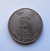 5 Dolarów 1998 r.  Hong Kong