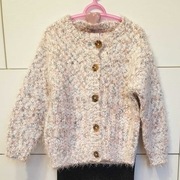 Sweterek rozpinany wełniany Cool Club, rozmiar 116