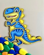 Drewniane puzzle konturowe "Dinozaur"