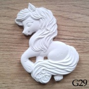 Kucyk konik My little pony pełna detali kolorowanka antystresowa 3D z gipsu