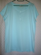 Bluzka 100% cotton METKA kolor mięta druga łosoś 