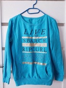 Niebieska bluza z napisami 