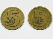Moneta 5 ZŁ ZŁOTYCH 1975