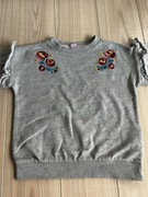 Szara bluza róże 122 DopoDopo