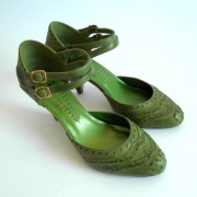 Buty damskie na obcasie Bronx zielone 36