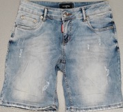 Wr) DSQUARED2 oryginalne spodenki jeansowe damskie Roz.28