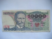 POLSKA Banknot 10000 zł 1988 r. Stanisław Wyspiański seria DH