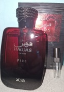 Rasasi Hawas Fire ostre perfumy męskie arabskie 10/10 Perfumetka 3ml