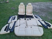 Fotele BMW E60 M5 SPORT GRZANE SKORA INDIVIDUAL MERINO CHAMPAGNE WNETRZE
