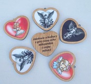 brelok dwustronny, dowolny grawer. zawieszka do samochodu