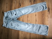 G-star Raw jeansy męskie W28L32 jasne przecierane proste kieszenie