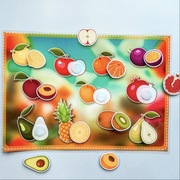 Układanka na rzepy karta pracy zabawka pomoc dydaktyczna Montessori