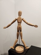 IKEA GESTALTA FIGURKA DREWNIANA MAŁY MANEKIN NA BIŻUTERIE NASZYJNIKI 