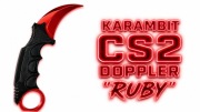 KARAMBIT DOPPLER "RUBY" - Druk 3D CS2 CS:GO