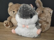 Chomik koc kocyk 2w1 miś królik 35cm maskotka