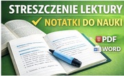 Profesjonalne streszczenie lektury + notatki do nauki – PDF/Word