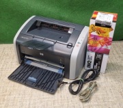 Drukarka laserowa HP 1010 -  nowy toner i kable 