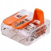 WAGO Szybkozłączka linka drut 3x0,2-4 mm2