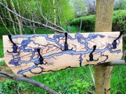 Wieszak drewniany na ubranie Loft Vintage Rustykal