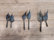 Metalowe liście Elementy kute Kowalstwo artystyczn