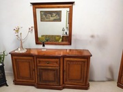 Bydgoskie meble lite drewno, komoda, witryna lustro