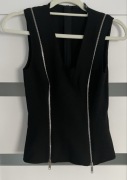 Bluzka z zamkami Zara 34 XS