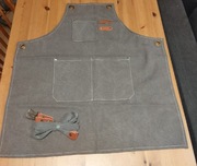 Fartuch na paski szary