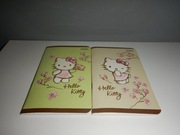 zestaw notesów 2szt mix A6 w kratkę 32 kartkowe Hello kitty