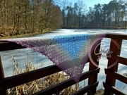 Wzór szydełkowy "Winter Berries"- wzór 2w1, na chustę i szal.