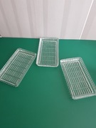 Prostokątne 3 półmiski Prl