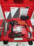 HILTI TE 3M młotowiertarka wiertarka +wiertla okulary kolki walizka