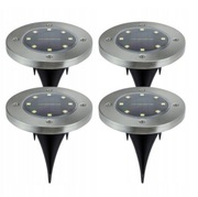 Zestaw 4 sztuki lampy Solarne Gruntowe Najazdowe 