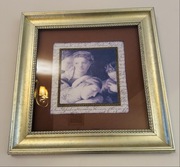 Obraz - Anioły w złotej ramie