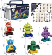 TEMI Magnetic robots Magnetyczna zabawka robot potwory na magnes 3-5 lat
