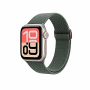 Pasek do Apple Watch 42/44/45/49 mm – zielony, pleciony, elegancki