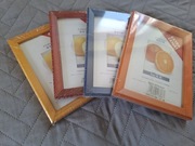 Ramki na zdjęcia drewniane 9x13 4 szt