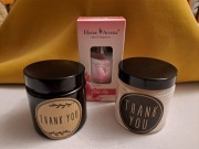 Zestaw świec sojowych handmade w słoiczkach z olejkiem zapachowym, prezent