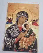 Magnes na lodówkę Matka Boska z Dzieciątkiem Jezus(28) Nieustającej  Pomocy