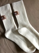 UGG skarpety skarpetki cieple w kolorze białym śmietanka