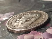 Rubel 1902 carska Rosja ruska stara ciekawa moneta wykopki po zbieraczu