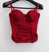 Gorset damski czerwony roz.80 B firmy gina benotti
