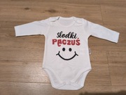 Białe body chłopięce 